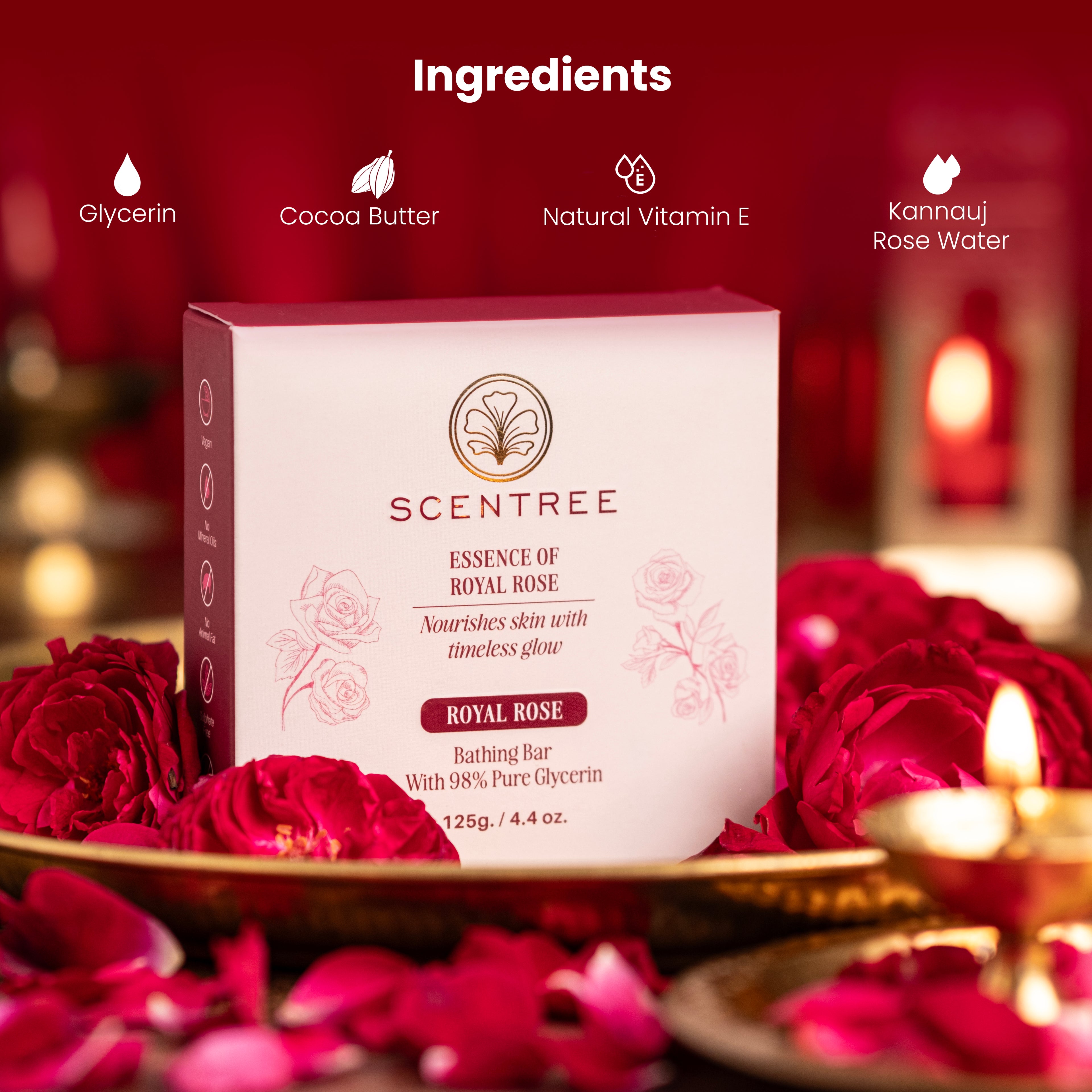 Essence of Royal Rose Nourishes & Softens Skin- 125gm